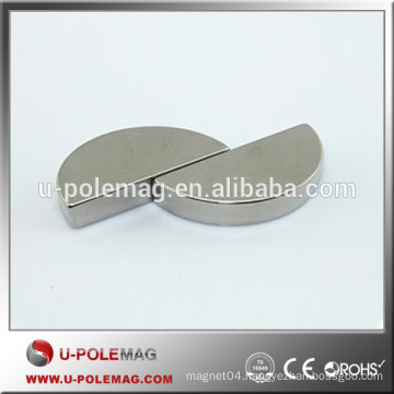 Half Round N48 Neodymium Disc Magnet NdFeB With Nickel Coated